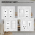 2-Gang Switch Outlet Wall Plate Cover Double Decora Electrical Faceplate for Light Switches, Smart Switch,Dimmers, GFCI, Receptacle, USB Outlet, White (4-Pack)