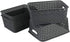 Nicesh 4-Pack Gray Plastic Small Storage Baskets, 10" x 7.7" x 4"