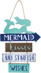 unison gifts SGI-372 13 INCH Mermaid Kisses Wall Sign, Multicolor