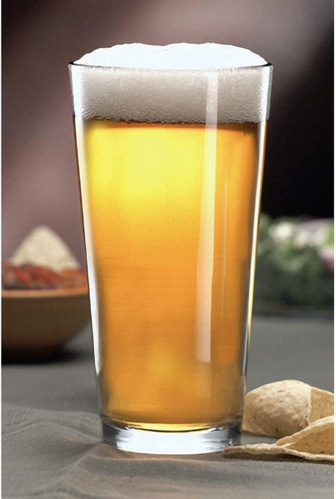 Libbey Pint Glass with DuraTuff Rim (1639HT), 16oz - Set of 4
