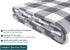 PAVILIA Buffalo Plaid Throw Blanket for Sofa Couch | Soft Flannel Fleece Grey White Checker Plaid Pattern Decorative Throw | Warm Cozy Lightweight Microfiber | 50 x 60 Inches