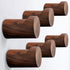 COCOYA 6Pack Wood Hooks for Wall, Minimalist Walnut Peg Easy to Install Natural Cute Mid Century Modern Small Simple Rustic Entryway Decor, for Hanging Hat Cap Backpack Bag Coat