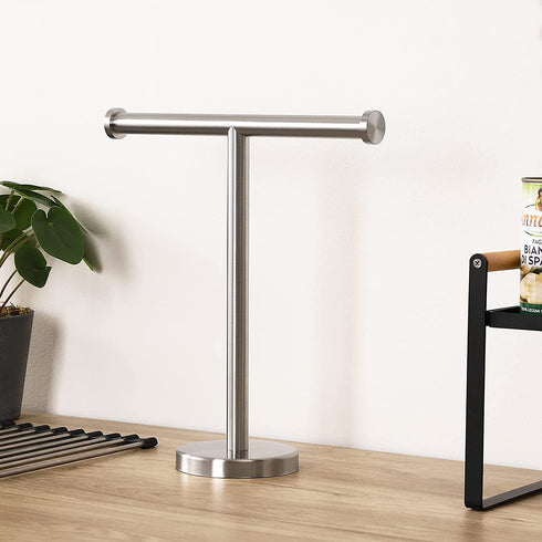 KES Towel Rack T-Shape Hand Towel Holder Stand Dish Towel Holder SUS304 Stainless Steel for Bathroom Vanity Kitchen Countertop Brushed Finish, BTH208S10-2