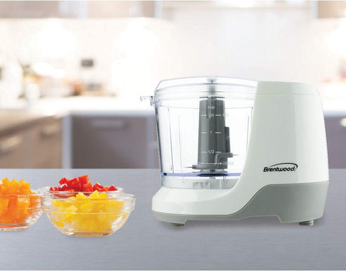 Brentwood Appliances Mc-109w 1.5-Cup Mini Food Chopper (White)