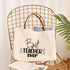 Kifasyo Teacher Gifts Teacher Book Tote Bag for School Work, Shopping, Beach, Travel