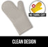 Gorilla Grip Heat Resistant Silicone Oven Mitts Set, Soft Quilted Lining, Extra Long, Waterproof Flexible Gloves for Cooking and BBQ, Kitchen Mitt Potholders, Easy Clean, Set of 2, Almond