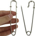 BESTCYC 10pcs 10.1cm x 22mm Silvery Extra Large Heavy Duty Safety Pins-Stainless Steel Safety Pins for Blankets, Skirts, Kilts, Knitted Fabric,Crafts