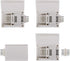 Litcessory 6-Pin to Cut-End Connector for Philips Hue Lightstrip Plus (4 Pack, White - MICRO 6-PIN V4)