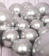 SUWEN Silver Metallic Balloons Kit 67PCS 10 Inch 5 Inch Different Sizes Latex Helium Shiny Chrome Silver Balloons for Birthday Graduation Anniversary Party Decorations