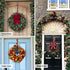 HangerSpace Wreath Hanger for Front Door, Over Door Wreath Hook Wreath Holder Adjustable Length 15 inch - 24 inch with 2 Magnets Christmas Decoration - Bronze