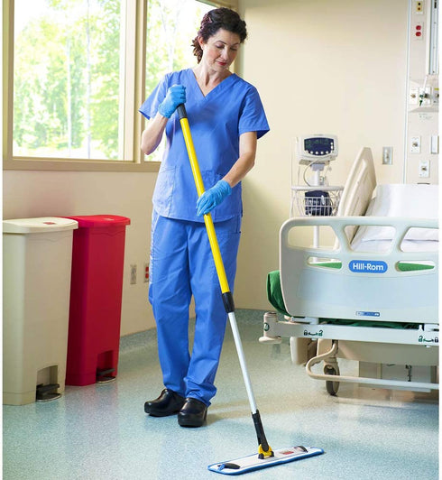 Rubbermaid Commercial Mop Head for Microfiber Mop, Single Sided 18 Inch Damp Room Mop Pad
