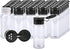 Kingrol 36 Pack Plastic Spice Jars with Black Sifter Caps, 3 FL OZ Reusable Seasoning Jars for Powders, Herbs, Spices, Sauces