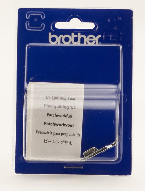 Brother ¼ Inch Piecing Foot for Quilting and Topstitching, SA125, Silver