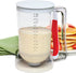 Norpro 1013 Batter Dispenser Clear/Red, 4 cup