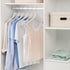 Nature Smile Solid Gugertree Wood Shirt and Dress Hangers with Notches with Antirust Chrome Hook Pack of 10 (White)