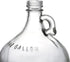 Dicunoy 1 Gallon Glass Jugs, Large Fermenting Jug with Handle and Cap, 128oz Watter Bottle with Seal Lid for Juice, Milk, Water, Vinegar, Olive Oil, Limoncello, Kitchen, Home Decoration, Change Jar