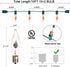 Pallerina 10Ft Flickering Flame String Lights with 10 C18 Flicker Amber Flame Lights Bulbs, E12 Candlestick Base Halloween Christmas String Lights for Party Indoor Outdoor Decor, 1 Watt- Green Wire