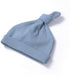 Newborn Baby Girl Boy Swaddle Wrap Blanket Sleeping Bag+Headband +Hat 3pcs Outfits Set (Gray-Blue, One size)