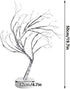 Lxcom Lighting LED Branch Lights 108 LEDs New Silver Copper Wire Tree Branches LED Bonsai Table Tree Lighted USB Battery Operated with Touch Switch Decorative Desk Lamp for Home Decor (Daylight White)