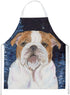Caroline's Treasures SS8447APRON Starry Night English Bulldog Apron Polyester Cloth Adult Bib Styled Washable Kitchen Apron, Large, Multicolor