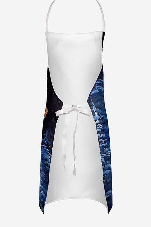 Caroline's Treasures SS8447APRON Starry Night English Bulldog Apron Polyester Cloth Adult Bib Styled Washable Kitchen Apron, Large, Multicolor