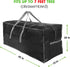 ProPik Artificial Tree Storage Bag | Fits Up to 7 ft. Tall Disassembled Tree | 45" x 15" x 20" Holiday Tree Storage Case | Perfect Xmas Storage Container with Sleek Zipper and Handles (Green) (Black)