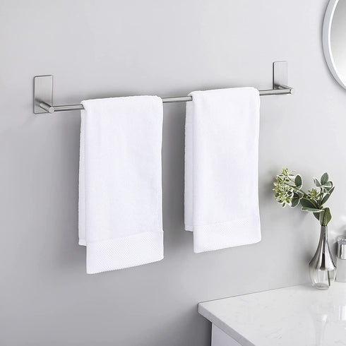 KES Towel Bar for Bathroom 24-Inch Self Adhesive Towel Bar No Drill Sticky on Towel Holder SUS304 Stainless Steel Rustproof Brushed Finish, A7000S60B-2