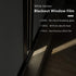 VELIMAX White Blackout Window Film, 100% Light Blocking Window Cover, Opaque Window Cling Vinyl, Privacy Film for Glass Windows, Sun Blocking Window Films Non Adhesive, 17.7in x 78.7in