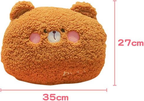 Madaooo 3D Animal Plush Pillow, Home Cushion Decoration Plush Toy, Cute Throw Pillow for Home Decoration Great Gift for Kids (Frog)