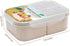 Bento Box,Bento Box Adult Lunch Box,Ideal Leak Proof Lunch Box Containers,Moms Choice Kids Lunch Box,No BPAs and No Chemical Dyes,Microwave and Dishwasher Safe Bento Lunch Box by MISS BIG (White, L)