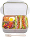 Bento Box,Bento Box Adult Lunch Box,Ideal Leak Proof Lunch Box Containers,Moms Choice Kids Lunch Box,No BPAs and No Chemical Dyes,Microwave and Dishwasher Safe Bento Lunch Box by MISS BIG (White, L)
