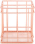 Vbestlife Storage Basket, Rose Gold Iron Storage Basket Organizer Storage Holder Desktop Decor for Home/Office(B)