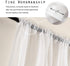 Dreaming Casa White Sheer Curtains Solid Voile Window Treatment Draperies 84" W x 96" L 2 Panels Rod Pocket