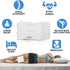 Adjustable Leg & Knee Memory Foam Pillow with Layered Design for Orthopedic ,Sciatica, Back Pain, Spine Pain, Leg Pain, Hip Joint Pain Relief, Knee Pillow with Washable & Breathable Cover