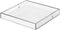 NIUBEE Clear Serving Tray 12x12 Inches -Spill Proof- Acrylic Decorative Tray Organiser for Ottoman Coffee Table Countertop with Handles