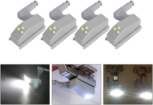 COSORO Hinge LED Sensor Light for Kitchen Cabinet Cupboard Closet Night Lights, Living Room/Bedroom/Wardrobe Night Lights (16PCS)