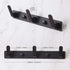 3 Hooks Matte Black Wall Bathroom Towel Hooks Mount Stainless Steel Heavy Duty Shower Wall Coat Rack Hooks Rail Decorative Bath Hooks for Hangin,Hats Hook Kitchen Towel Wall Hook Rack for Hanging