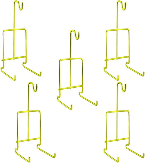 HOHIYA Tea Cup and Saucer Display Stand Holder Rack Teacup Easel (Gold,Pack of 5)