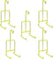 HOHIYA Tea Cup and Saucer Display Stand Holder Rack Teacup Easel (Gold,Pack of 5)