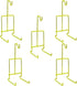 HOHIYA Tea Cup and Saucer Display Stand Holder Rack Teacup Easel (Gold,Pack of 5)