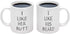 I Like His Beard, I Like Her Butt Couples Funny Coffee Mug Set Wedding Gifts Couples Gifts Engagement Gifts for His and Hers Best Gifts For Husband and Wife Coffee Cups 11oz (Beard, 11 oz)