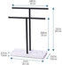 LKKL Hand Towel Holder Stand for Bathroom with Resin Base, Countertop Towel Stand for Fingertip, Washcloth, Dishcloth Holder with Soap Tray for Kitchen Washroom Vanity, Hand Towel Rack Black 12"