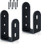 bamandan 2x4 Black Upgrade Security Door Barricade Brackets,Drop Open Bar Holder U Bracket for 2 by 4 Lumber,Apply to Door Reinforcement,Door Jammer,Tool Hanger,Shed,Garage,Gate(2 pcs)