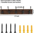 Coat Rack Wall Mount, POZEAN 2 Pack Hat Rack with 10 Wall Hooks Coat Hooks, Wall Coat Racks with Hooks for Hanging Coats, Hats, Jacket, Bags, Scarf, Keys