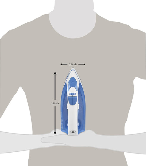 Utopia Home Steam Iron for Clothes with Nonstick Soleplate - 1200 Watt Lightweight Travel Iron - Clothes Iron with 360 Degree Swivel Cord - Iron with 200 mm Water Tank (Blue)