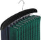 SunTrade Wooden Tie Hanger,24 Tie Organizer Rack Hanger Holder Hook (Black, 24 hooks)