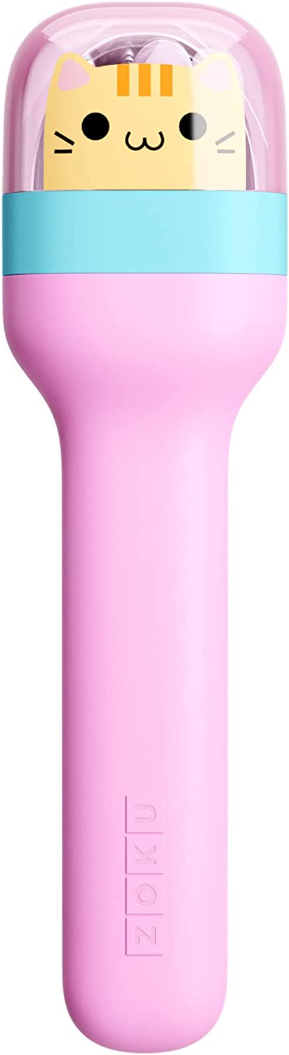 Zoku Kids Pocket Utensil Set, Kitty | Stainless Steel Fork, Knife, and Spoon in Case | Portable Design for Travel, School, Picnics, Camping and Outdoor Home Use