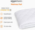 Amazon Basics Hypoallergenic Quilted Mattress Topper Pad Cover - 18 Inch Deep, Twin XL, White