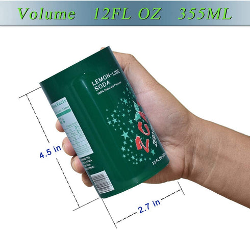 4 Pack Soda Can Cover Silicone Sleeve Hide A Soda Can Wraps Beverage, Suitable for All 12FL OZ 355ml