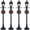 Lemax Village Collection 4" Gas Lantern Street Lamp, Set Of 4 #64498